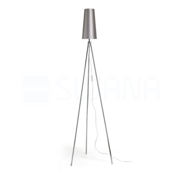 CONNY 15/30 asztali lámpaernyő Monaco galamb szürke/ezüst PVC max. 23W