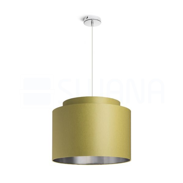 DOUBLE 40/30 lámpabúra  Chintz oliva/ezüst fólia  max. 23W