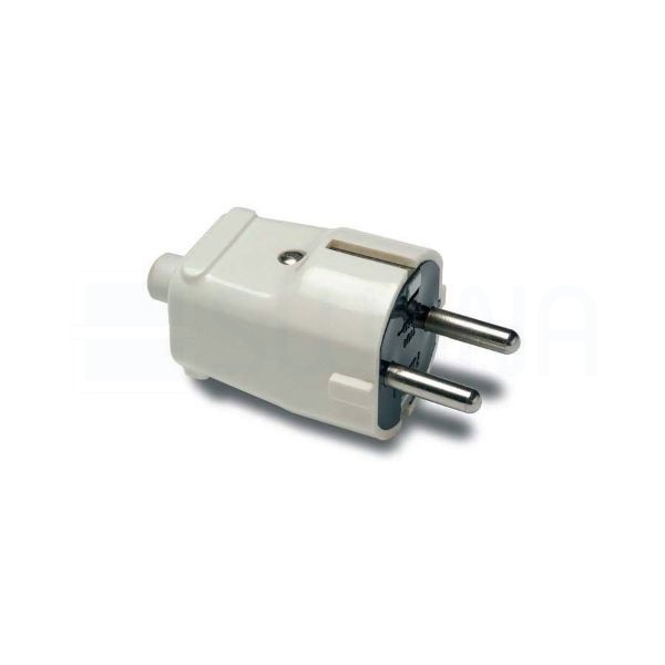 Földelt dugvilla fehér, 16A-250V