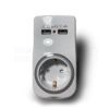 Technik Professional Elosztó Fali 1 utas Éjszakai Fénnyel + 2db USB