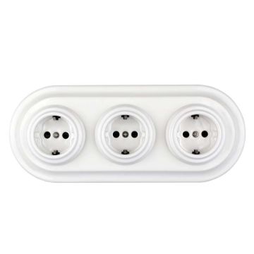 Bolono porcelán 3-as konnektorsor
