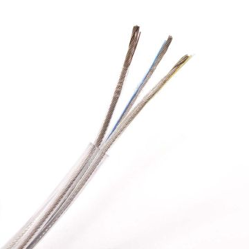Átlátszó csillárvezeték 3×0,75 mm² keresztmetszettel