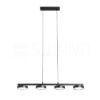 ARETHA IV függőlámpa fekete  230V LED 4x12W  3000K