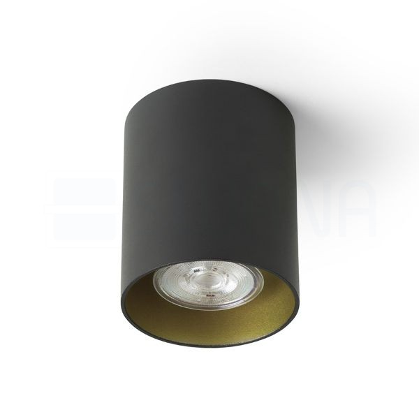 MANTOVA I mennyezeti lámpa fekete/gyöngyházarany  230V LED GU10 7W