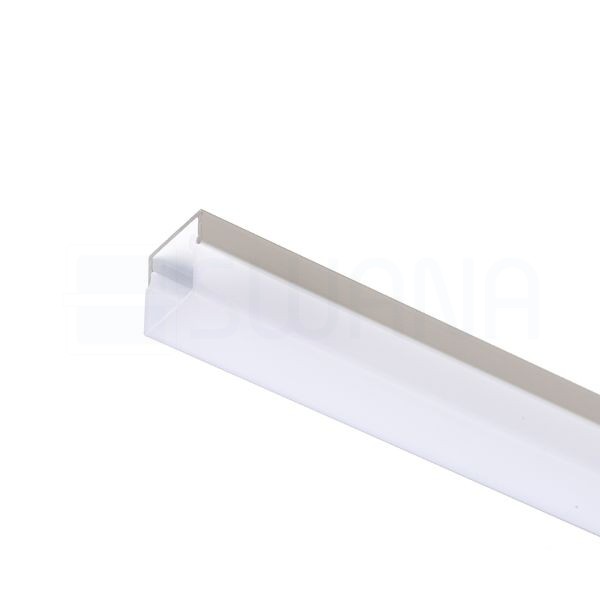 LED PROFILE H felületre szerelhető 1m fehér matt akrilát/alumínium 