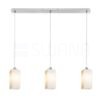 LIZ III 80 függő lámpa  opál üveg/króm 230V LED E27 3x15W