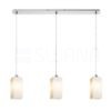 LIZ III 80 függő lámpa  opál üveg/matt nikkel 230V LED E27 3x15W