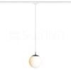 LUNA 20 három áramkörös sínre  opál üveg/króm 230V LED E27 11W