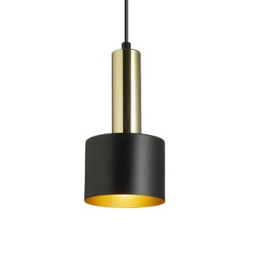 GIULIA 12 függő lámpa fekete/aranybarna sárgaréz 230V LED E27 11W