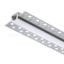 LED PROFILE B süllyesztett 1m  alumínium/tej akril 