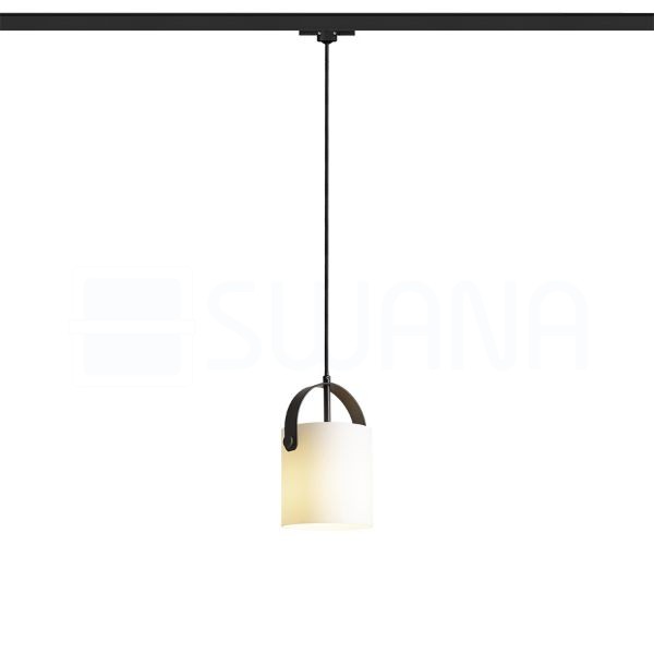 JULIETTA 16 háromfázisú áramkörös sínre  opál üveg/fekete 230V LED E27 15W
