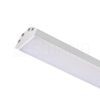 LED PROFILE J felületre szerelhető 1m fehér matt akrilát/alumínium 