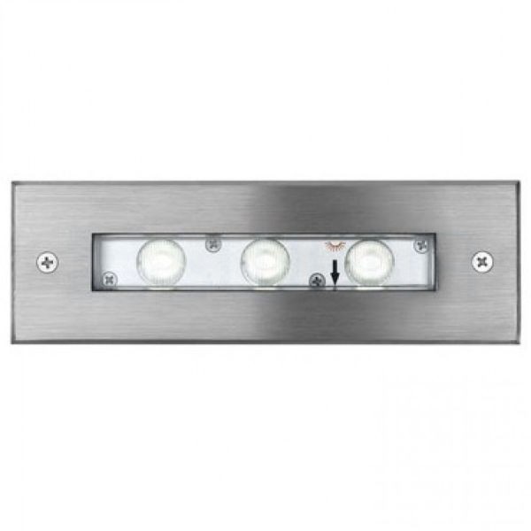 JERRY DC süllyesztett lámpa rozsdamentes acél 24= LED 3x1W 50° IP65 4000K