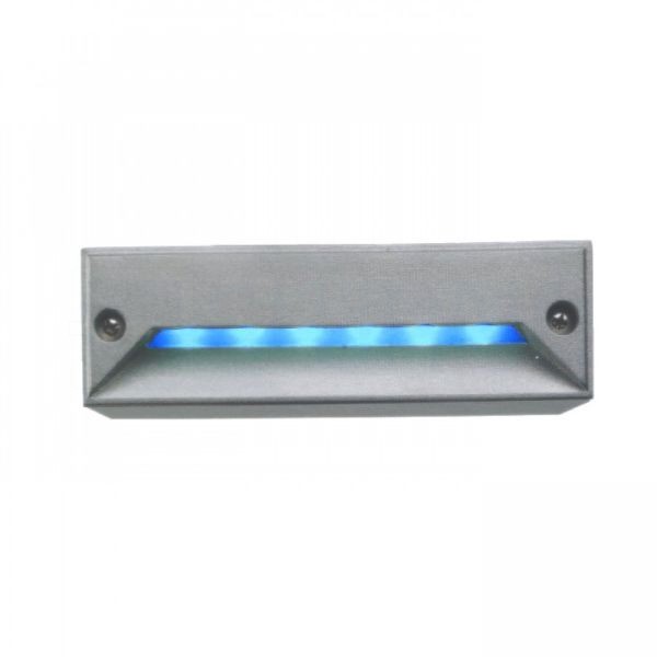 minI LED RC süllyesztett lámpa ezüstszürke/kék 230V LED 0.8W IP54