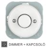 Porcelán dimmer Ø60 mm-es süllyesztett szereléshez