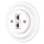 Dupla RJ45 aljzat fehér porcelán kerette